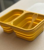 Lunch Box Foldable Silicone Curry With Fork & Spoon 950 ML - Image 2