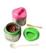Yumbox Cubi Stainless Steel Thermal Food Jar, Berry Pink - Image 4