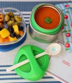 Yumbox Cubi Stainless Steel Thermal Food Jar, Apple Green - Image 2