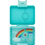 Yumbox Snack - 3-sections Misty Aqua/Rainbow Tray
