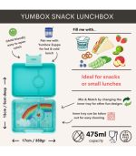 Yumbox Snack Misty Aqua, Rainbow Tray - Image 3