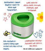 Yumbox Cubi Stainless Steel Thermal Food Jar, Apple Green - Image 7