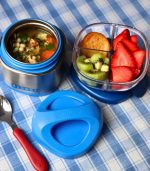 Yumbox Cubi Stainless Steel Thermal Food Jar, Surf Blue - Image 2