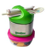 Yumbox Cubi Stainless Steel Thermal Food Jar, Apple Green - Image 4