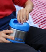 Yumbox Cubi Stainless Steel Thermal Food Jar, Surf Blue - Image 4
