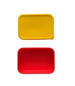Nok Nok x The Wonder Room Lunch Box Silicone Without Compartment Red/Sunbeam 800 ml - Image 3
