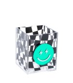 Plexiglass Pencil Cup, Tile Faces