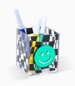 Plexiglass Pencil Cup, Tile Faces - Image 2