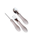 Silicone & Stainless Steel Cutlery Set Sand