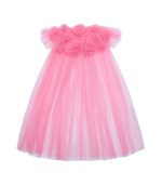 Pink Ruffle Flower Cape