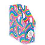 Plexiglass Paper Organizer Folder, Rainbow