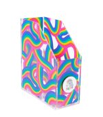 Plexiglass Paper Organizer Folder, Rainbow
