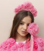 Pink Ruffle Flower Wand - Image 2