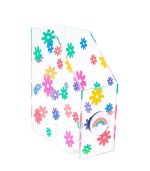 Plexiglass Paper Organizer Folder, Flowers