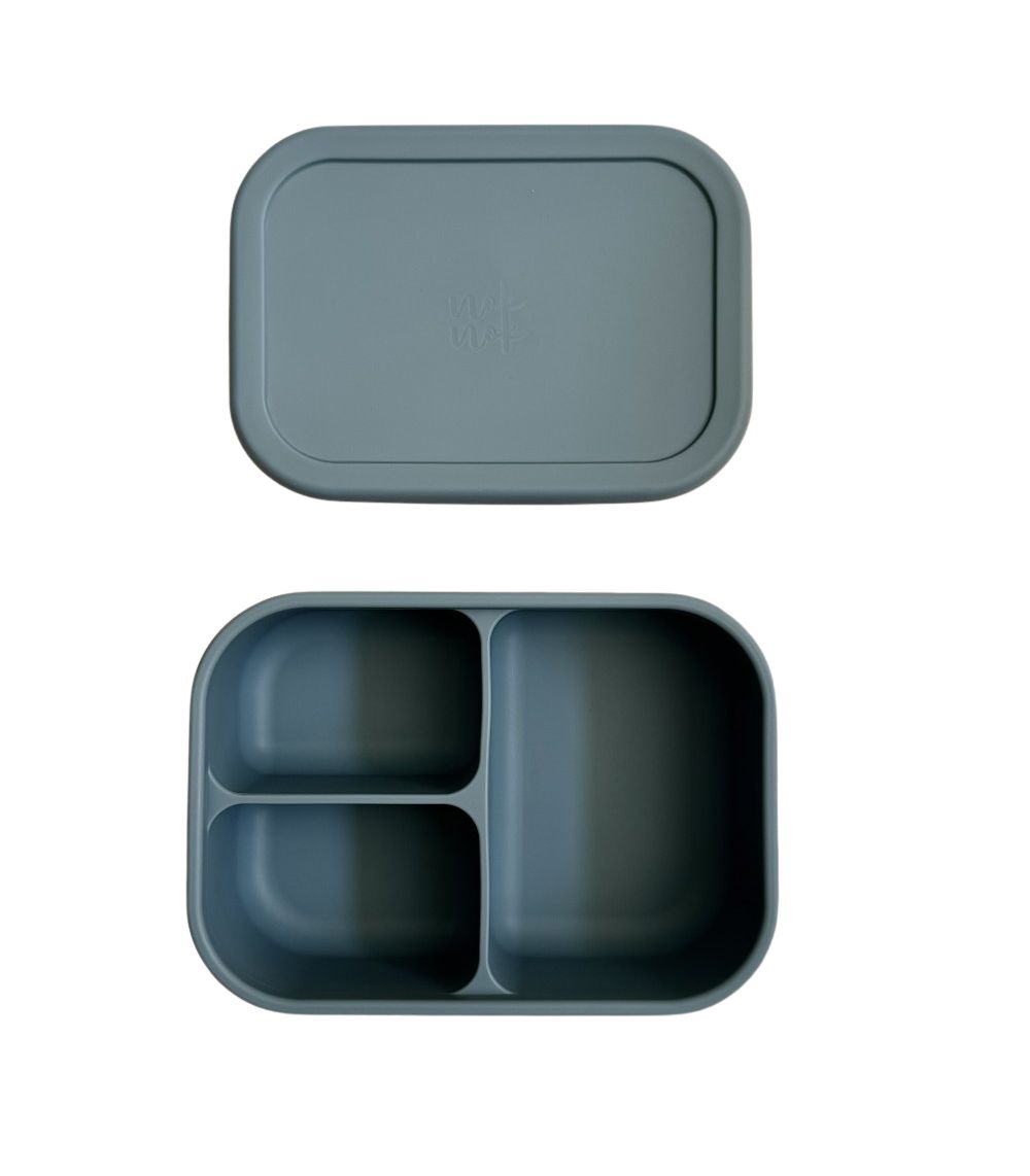 8 Lunch Box Bento Silicone Smoke Blue 800ml - Image 1