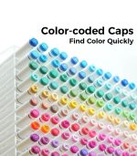 Ohuhu Oahu 100 Colors Dual Tips Alcohol Art Markers, Fine & Chisel - Image 9