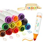 Ohuhu Washable Stamper Kids Dual Tips Water-based Markers