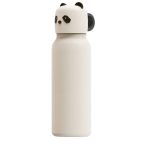 Falk Water Bottle With Panda Lid 350 ml, Sandy