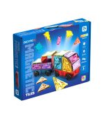 Geomag Magnetic Tiles Gems Vehicles 24 pcs