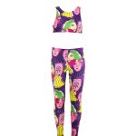 Purple Faces Leggings Set