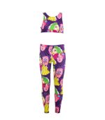 Purple Faces Leggings Set