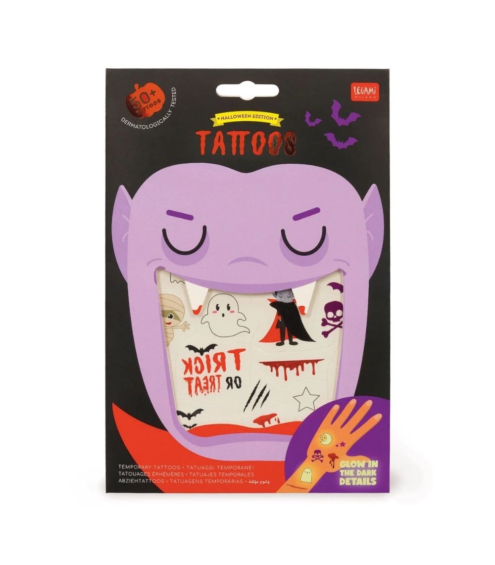28 Temporary Tattoos - Halloween - Image 1
