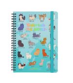 12-Month Large Weekly Spiral-Bound Diary - 2026, Kitties