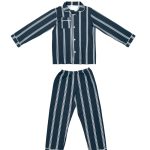Navy Striped Preppy Pyjamas