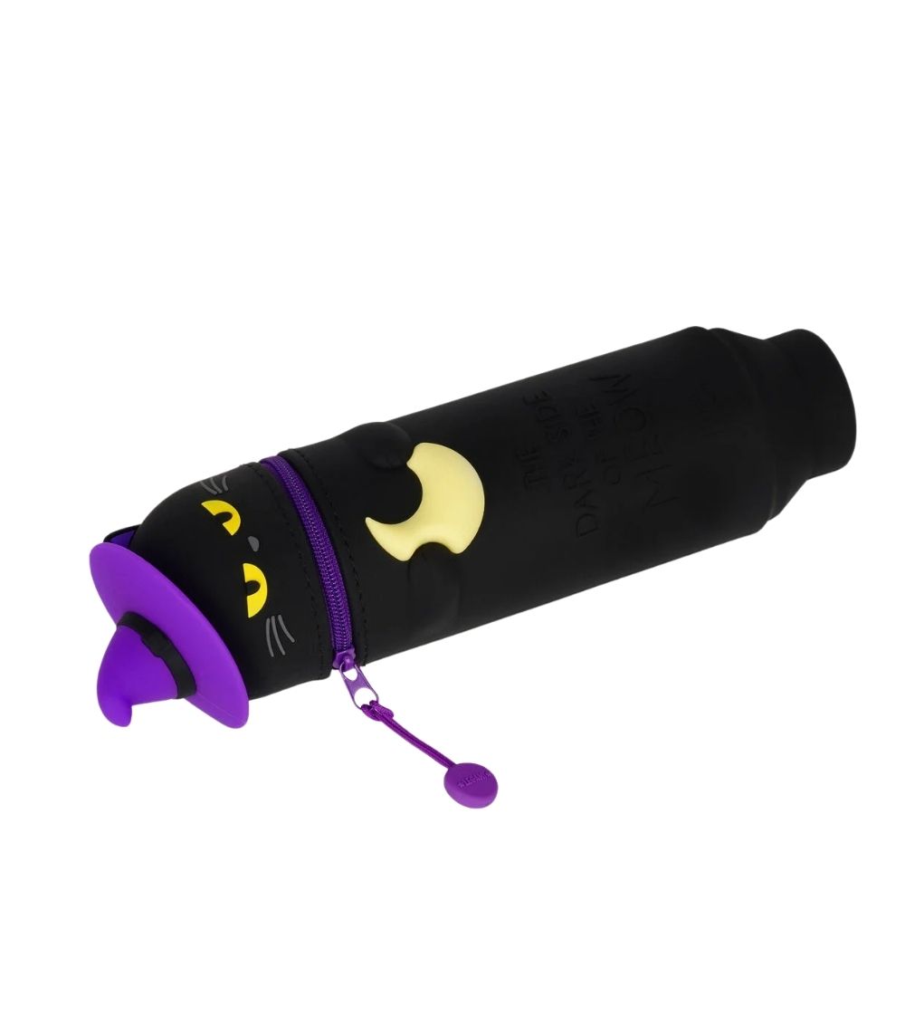 5 Kawaii 2 In 1 Soft Silicone Pencil Case - Kitty Witch - Image 1