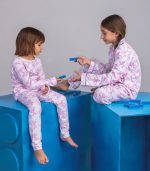 Monkey Business Pink Preppy Pyjamas - Image 3