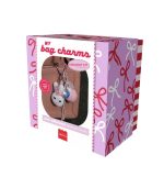 Beginner Crochet Kit - Bag Charms - Glam Pink