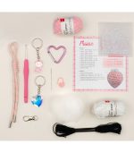 Beginner Crochet Kit - Bag Charms - Glam Pink - Image 6