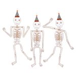 Meri Meri Vintage Giant Halloween Jointed Skeletons (set of 3)