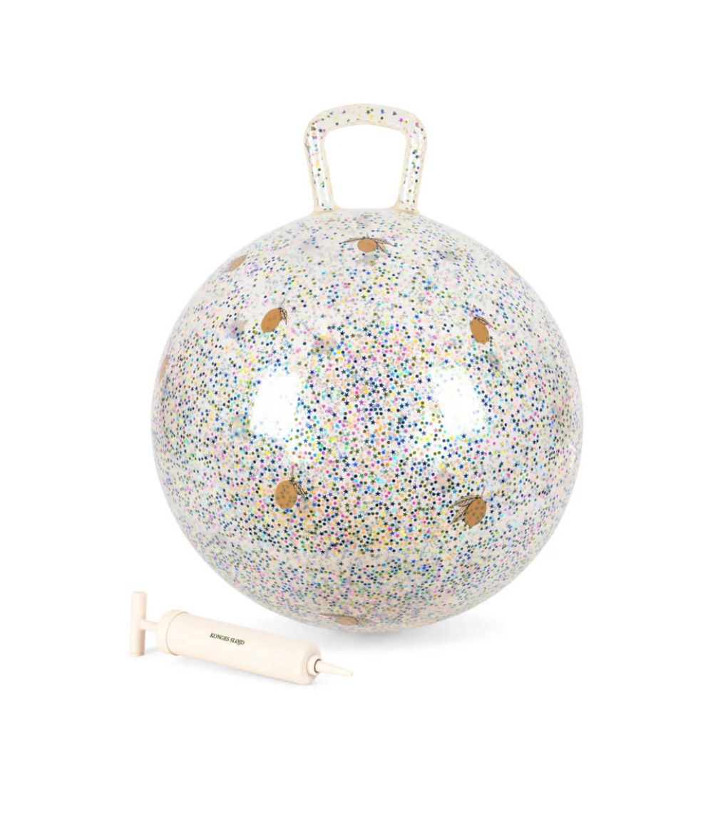 konges Glitter Jump Ball, Lemon - Image 1