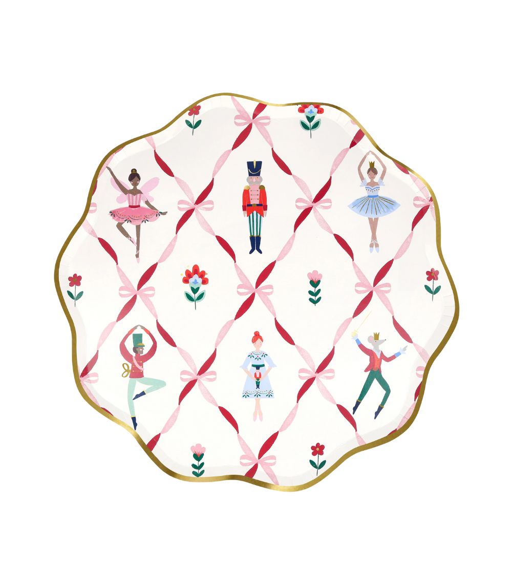 105 Meri Meri Nutcracker Ballet Dinner Plates (x 8) - Image 1