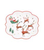 Meri Meri Santa, Sleigh & Reindeer Plates (x 8)