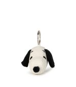 Snoopy Head Corduroy Cream keychain - Image 3
