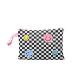 Flat Pouch - Smiles In Squares