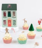 Meri Meri Festive House Cupcake Kit (x 24 toppers) - Image 4