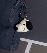 Snoopy Head Corduroy Cream keychain - Image 2
