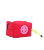 Small Cube Pouch - Red Pink Smile - Image 2