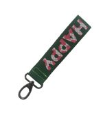 Choose Happy Keychain, Pink/Green - Image 2