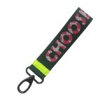 Choose Happy Keychain, Pink/Green