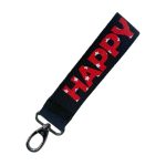 Happy New Me Keychain, Red/Dark Blue