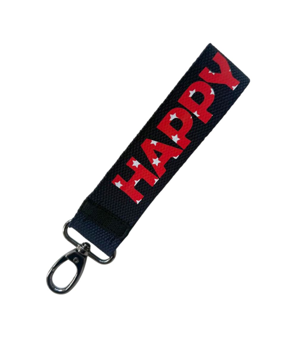 180 Happy New Me Keychain, Red/Dark Blue - Image 1