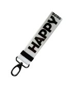 Happy 2026 Keychain, Black/White