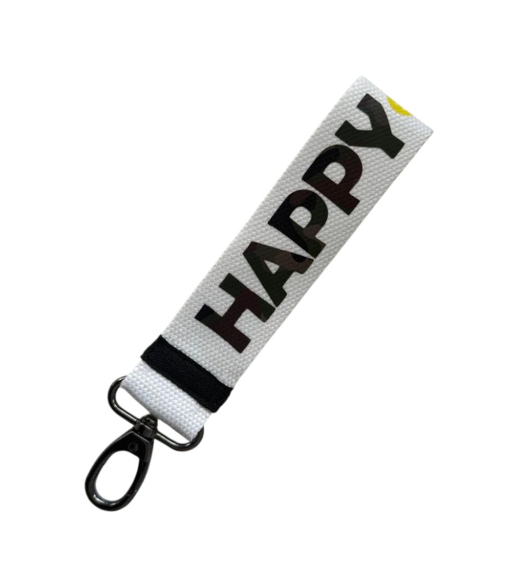 192 Happy New Me Keychain, Black/White - Image 1