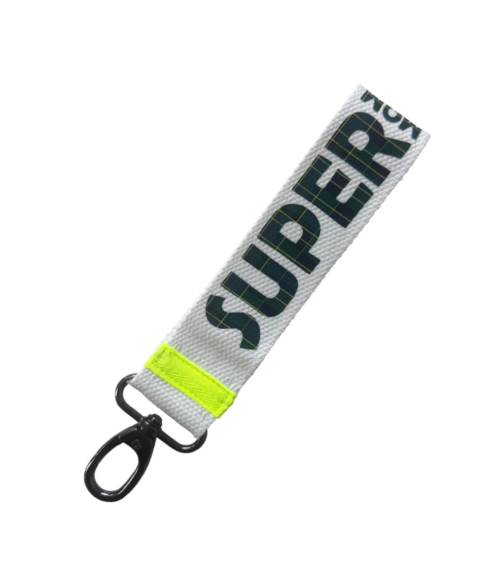194 Super Mom Keychain, Green/White - Image 1