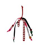Mamacita Candy Cane Christmas Ornament Red / White