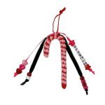 Mamacita Candy Cane Christmas Ornament Pink / Red